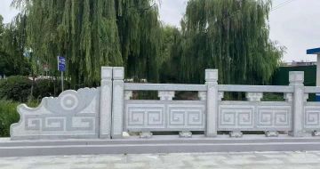 邢台 芝麻灰桥栏杆、河道栏杆安装效果