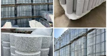 邢台 芝麻白花岗岩挡车柱、隔离柱多少钱