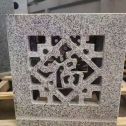 邢台 芝麻白花岗岩镂空雕花灯笼