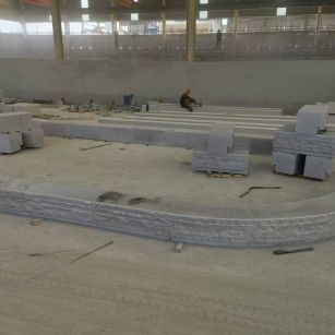 邢台 芝麻白整石坐凳（光面+自然面）