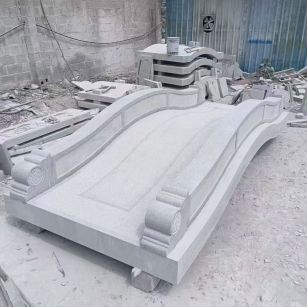 邢台 芝麻灰花岗岩园林景观 小石桥