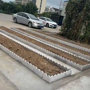 邢台 花边石、花围石、花园石安装效果