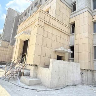 邢台 黄金麻干挂，工地实拍