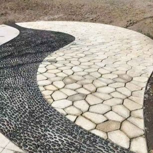 邢台 黄金麻冰裂缝室外铺装效果完美展示