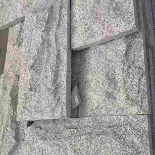 邢台 芝麻白自然面花岗岩成品板