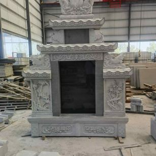 邢台 芝麻灰高档墓碑、土墓，一套也支持定做