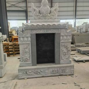 邢台 芝麻灰高档墓碑、土墓，一套也支持定做