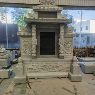 邢台 芝麻灰高档墓碑、土墓，一套也支持定做