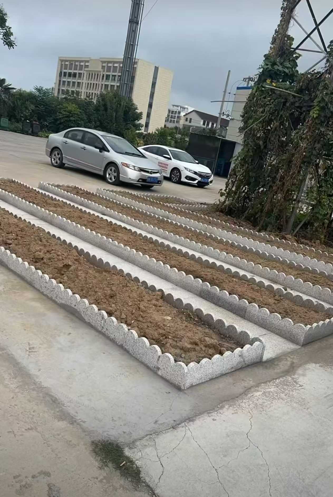 邢台 花边石、花围石、花园石安装效果