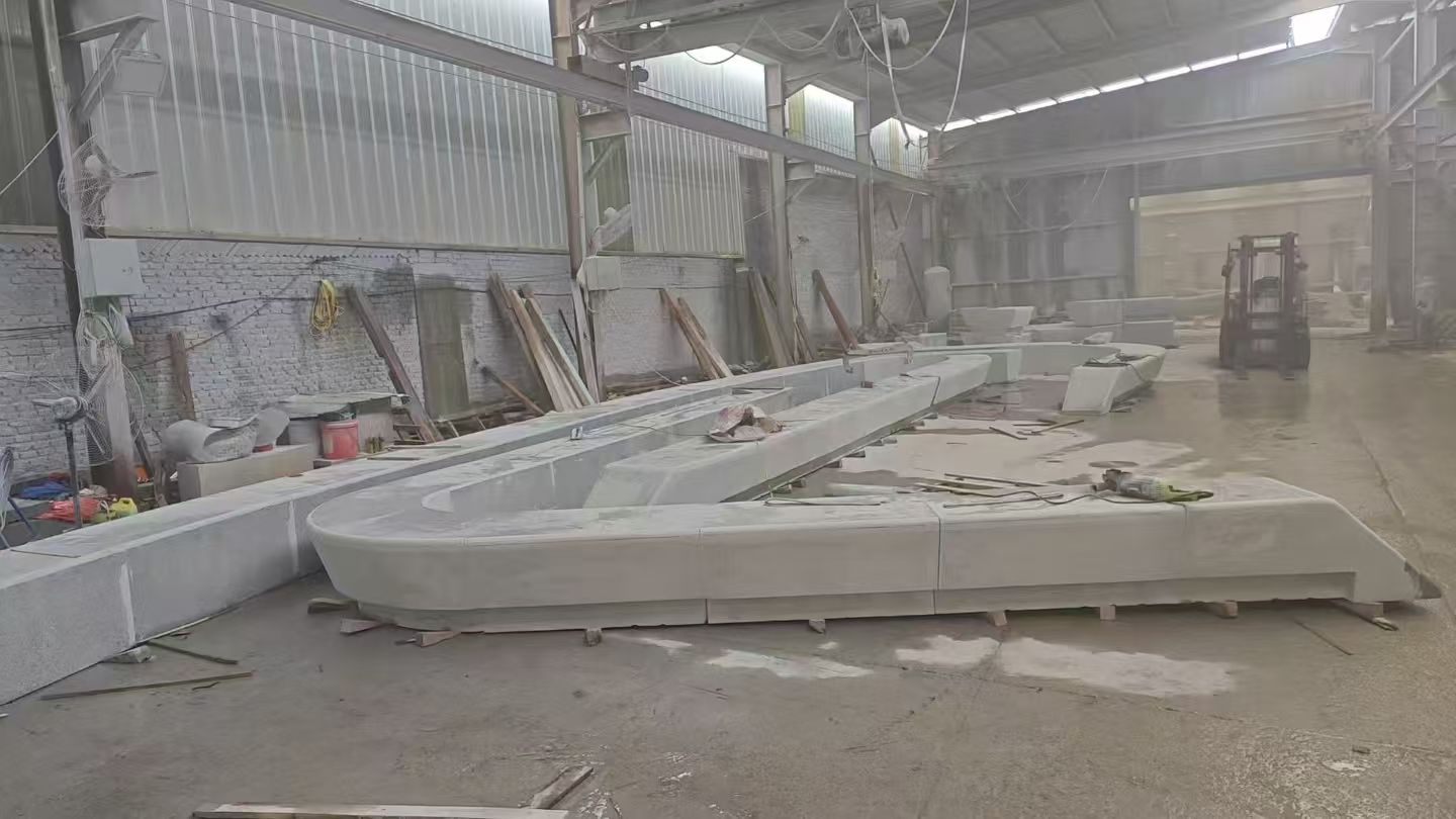 邢台 花岗岩整石坐凳拼装