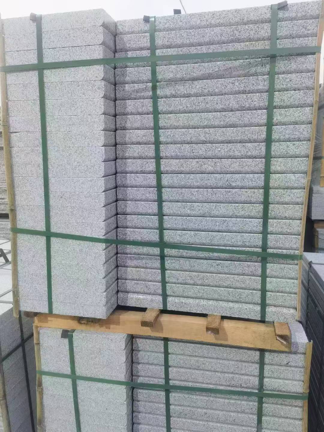 邢台 5公分芝麻白，倒斜角，室外楼梯踏步