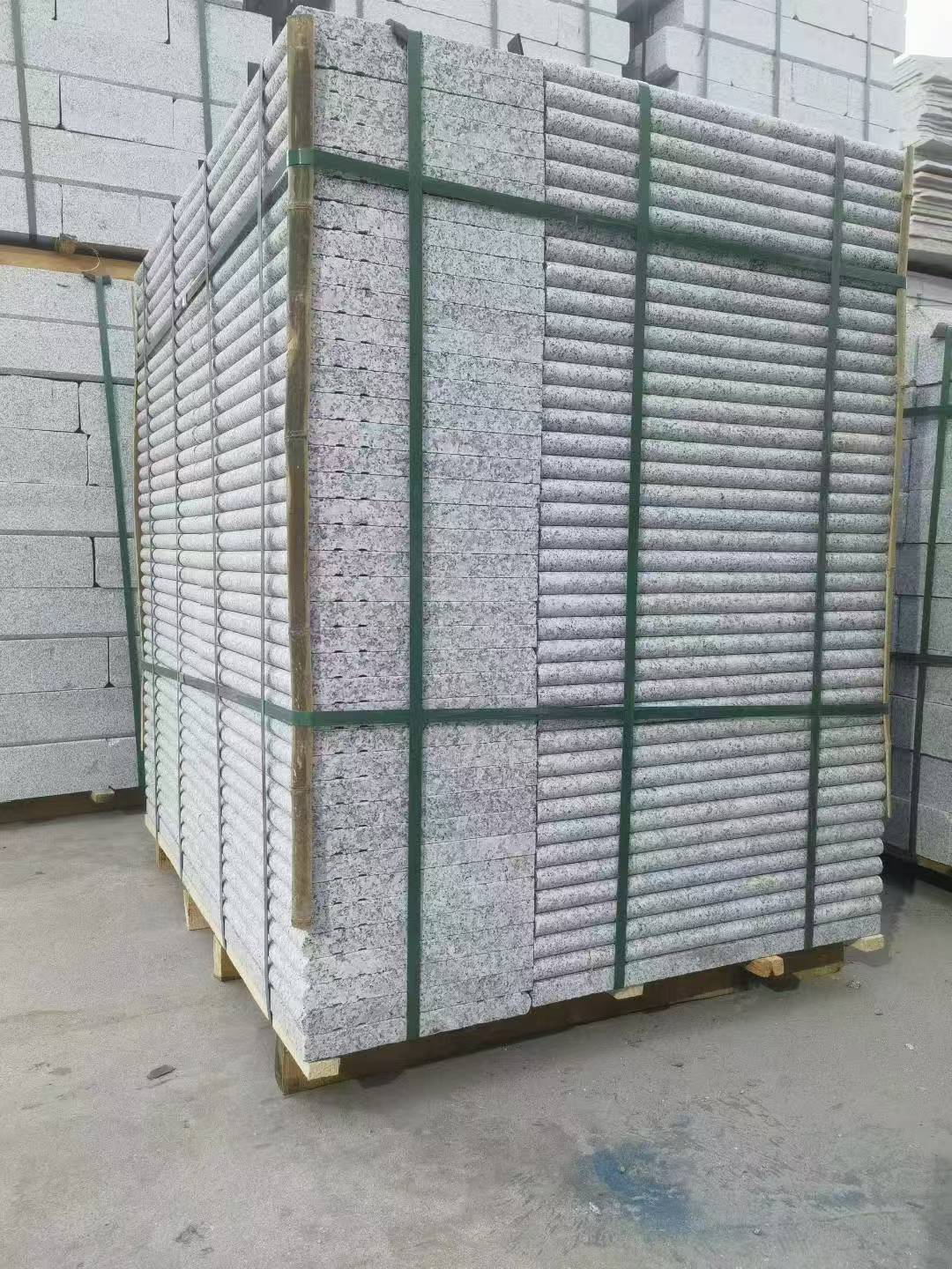 邢台 芙蓉白3公分厚磨圆边、拉槽，楼梯踏步