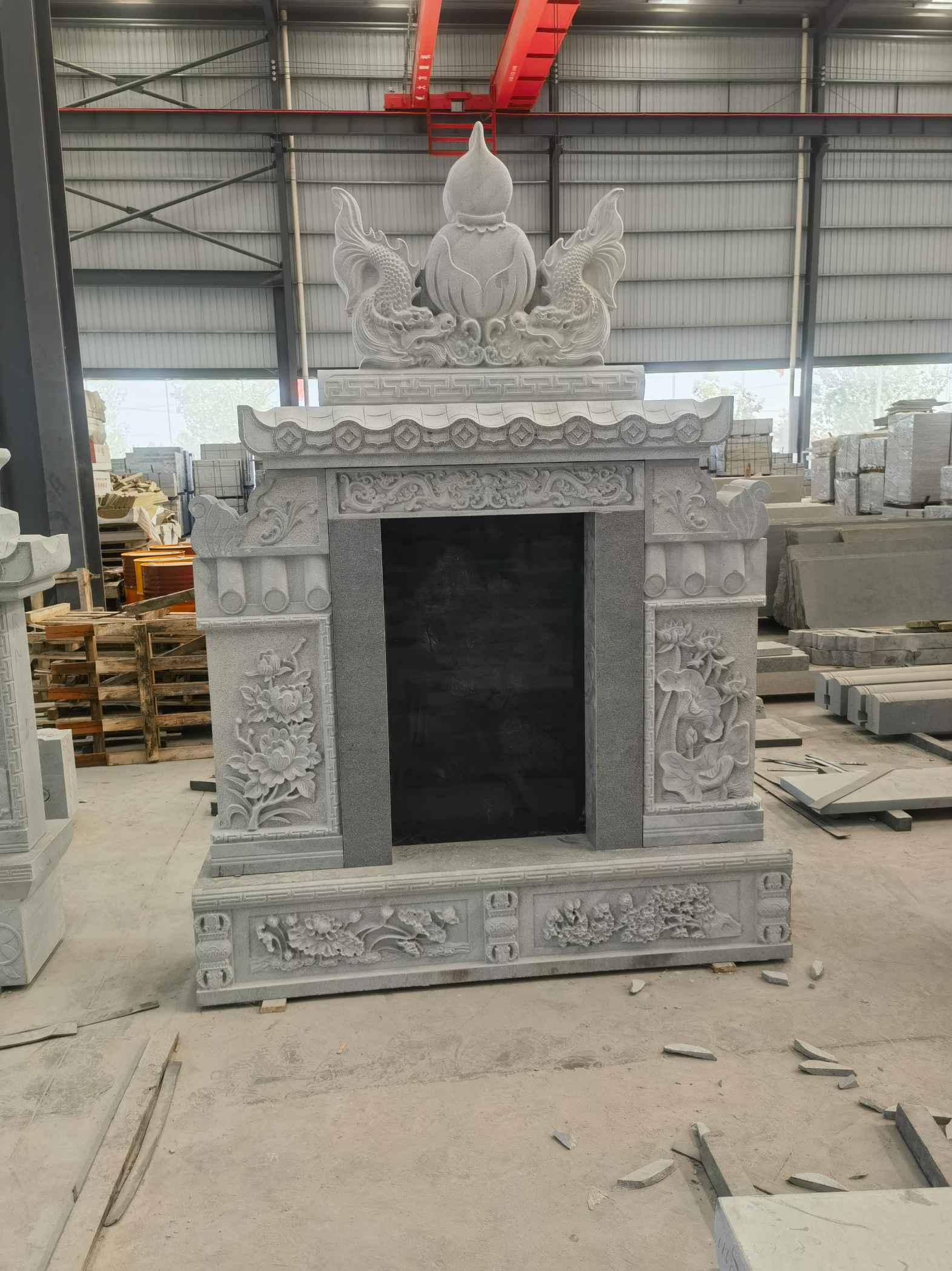 邢台 芝麻灰高档墓碑、土墓，一套也支持定做