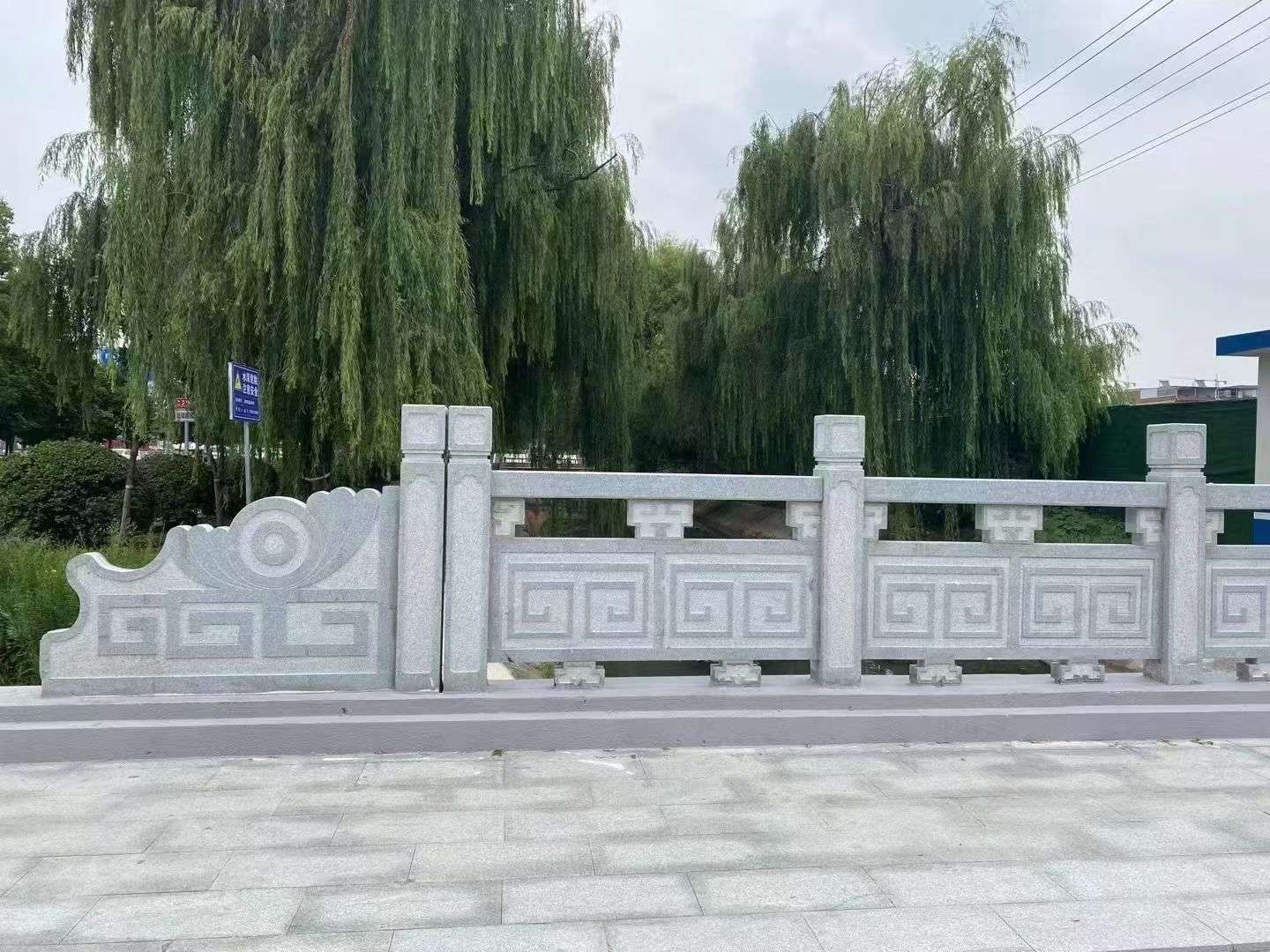 邢台 芝麻灰桥栏杆、河道栏杆安装效果